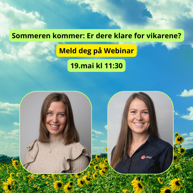Webinar: Gjør sommervikarene trygge med gode aktivitetsmaler